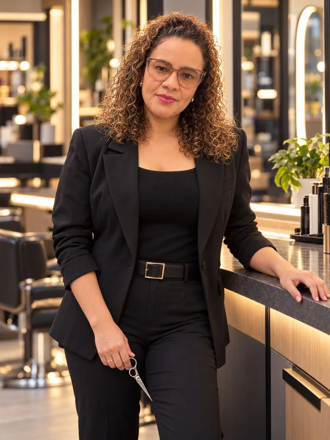 Sandra Maria in the salon